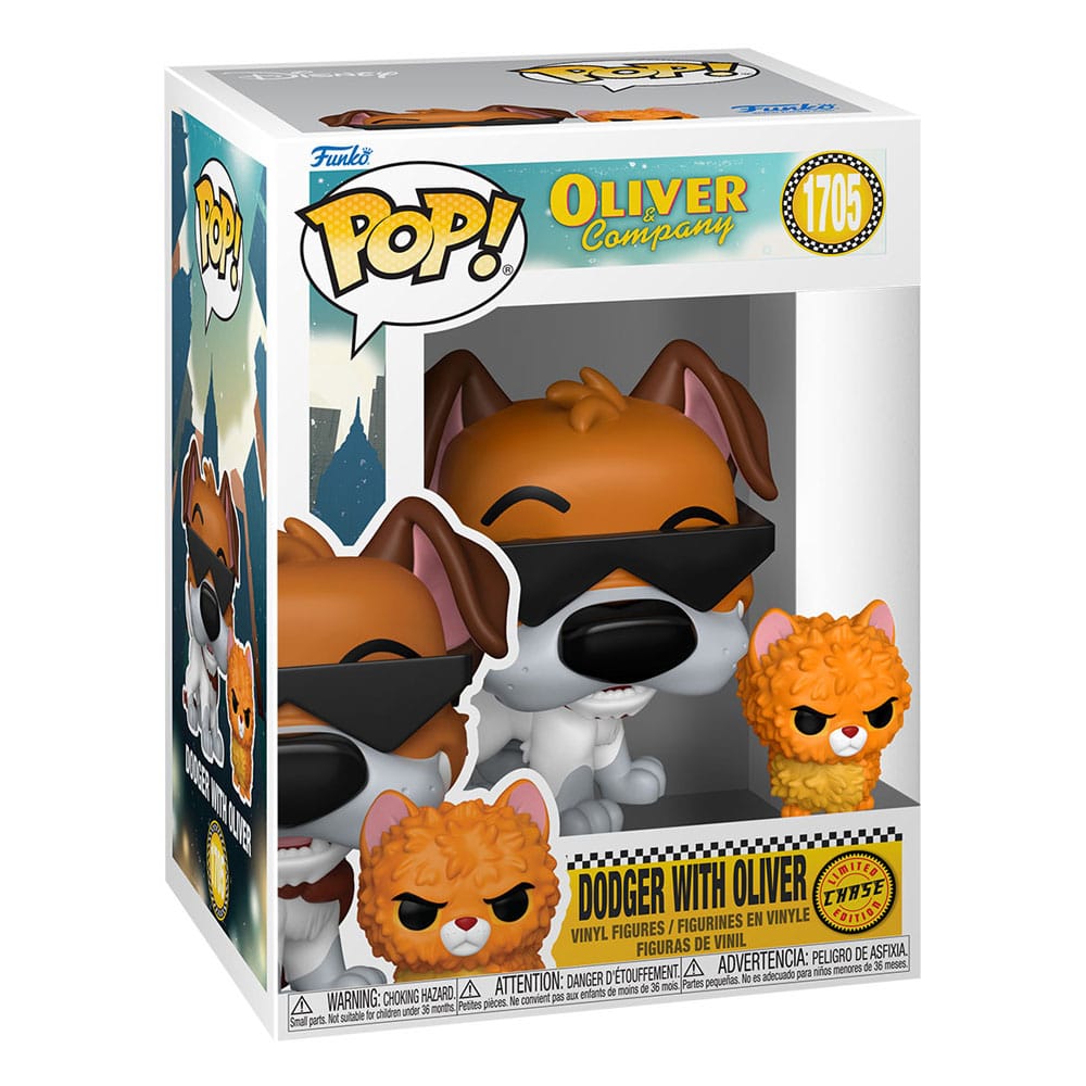 Oliver & Co. POP!&Buddy Movies Vinyl Figures Dodger w/Oliver w/Chase Assortment 6 Funko