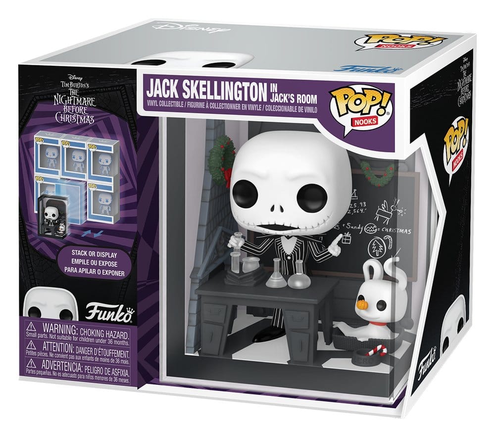 Nightmare Before Christmas POP! Nooks Vinyl Figure Jack Skellington's Room Funko