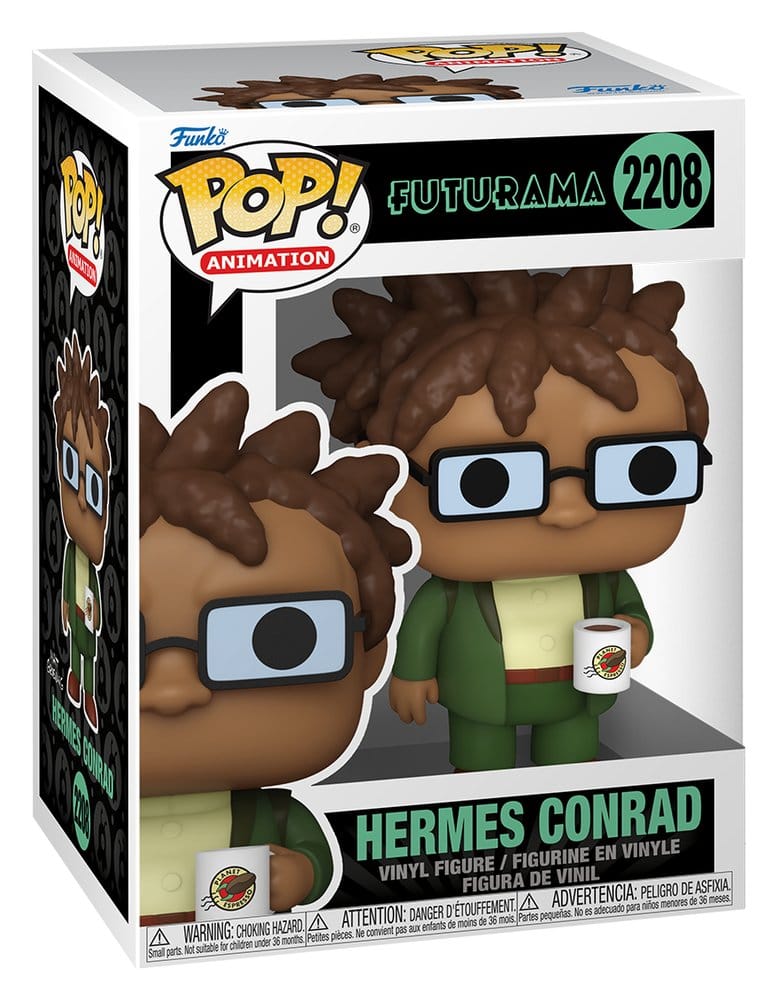 Futurama Pop! Animation Vinyl Figure Hermes w/Mug Funko