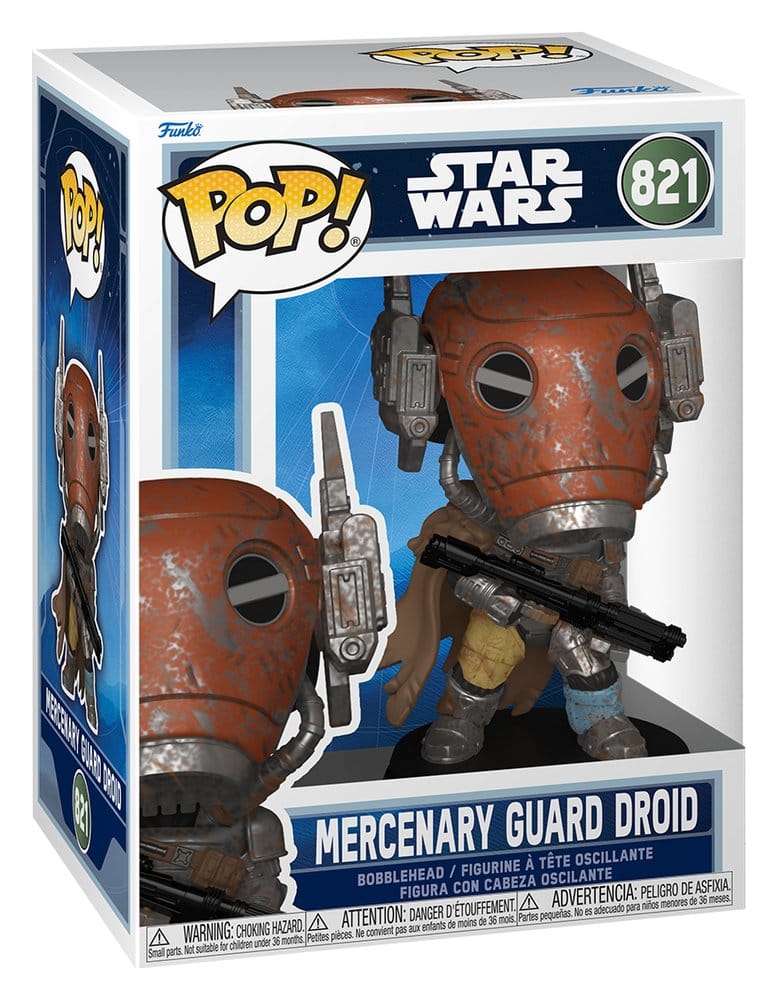Star Wars The Mandalorian and Grogu POP! Vinyl Bobblehead Figure Mercenary Guard Droid Funko
