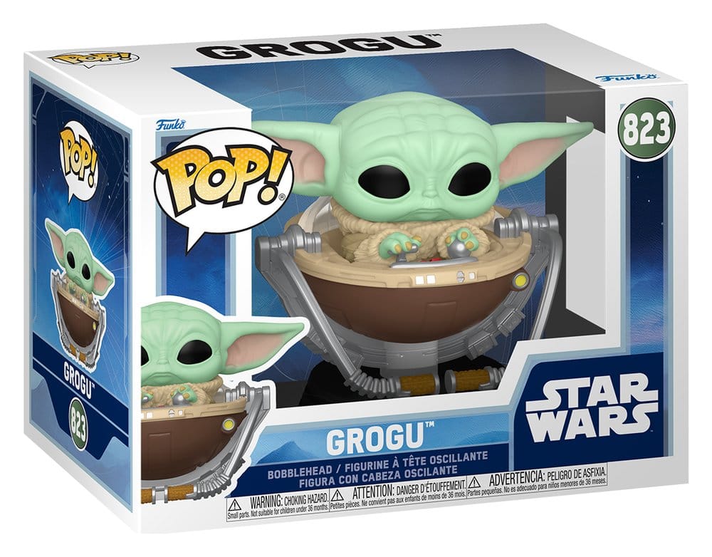Star Wars The Mandalorian and Grogu POP! Vinyl Bobblehead Figure Grogu in Pram Funko