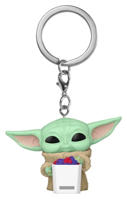 Star Wars The Mandalorian and Grogu Pocket POP! Vinyl Keychains Grogu with Popcorn Display 12 Funko