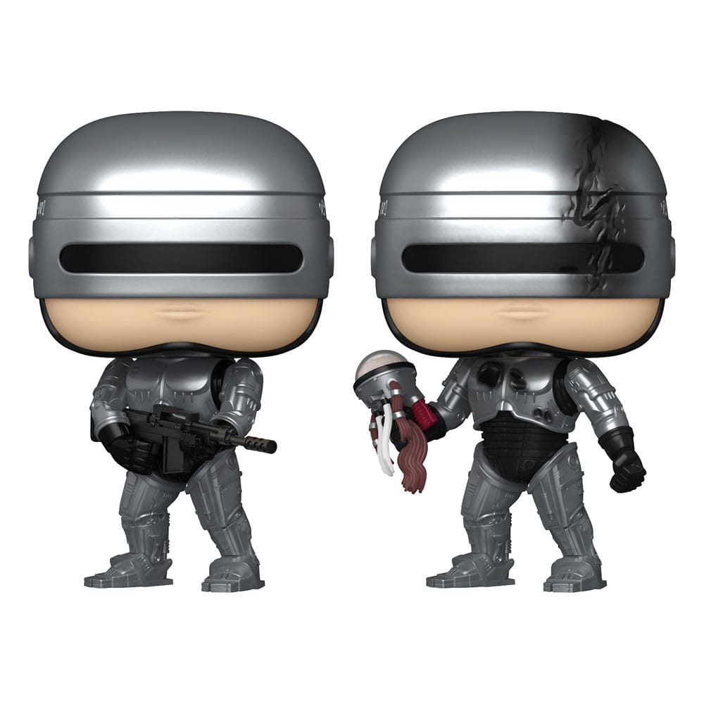 Robocop POP! Movies Vinyl Figures Robocop Metallic with Chase Assortment 6 Funko