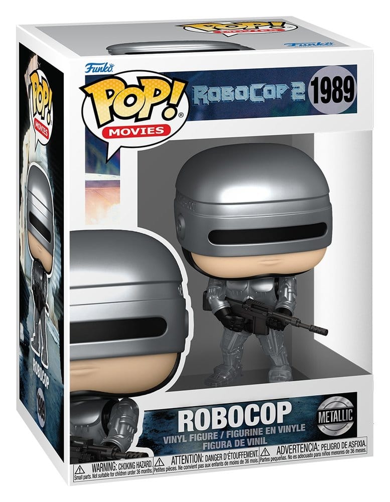 Robocop POP! Movies Vinyl Figures Robocop Metallic with Chase Assortment 6 Funko
