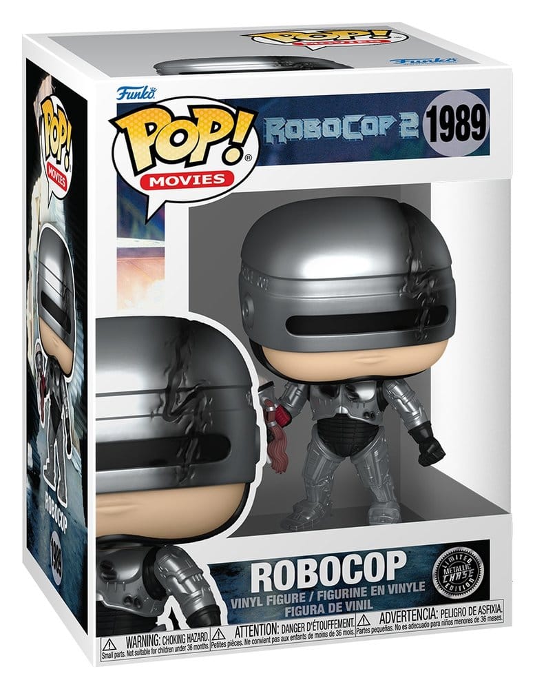 Robocop POP! Movies Vinyl Figures Robocop Metallic with Chase Assortment 6 Funko