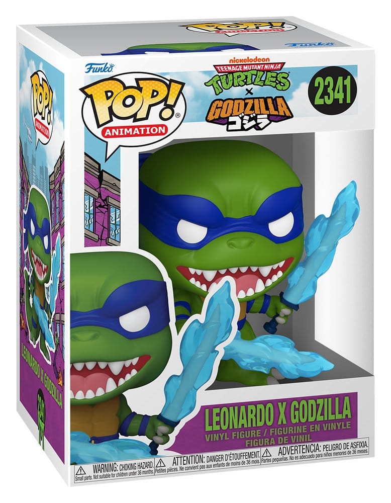Godzilla x Turtles POP! Animation Vinyl Figure Leonardo X Godzilla Funko