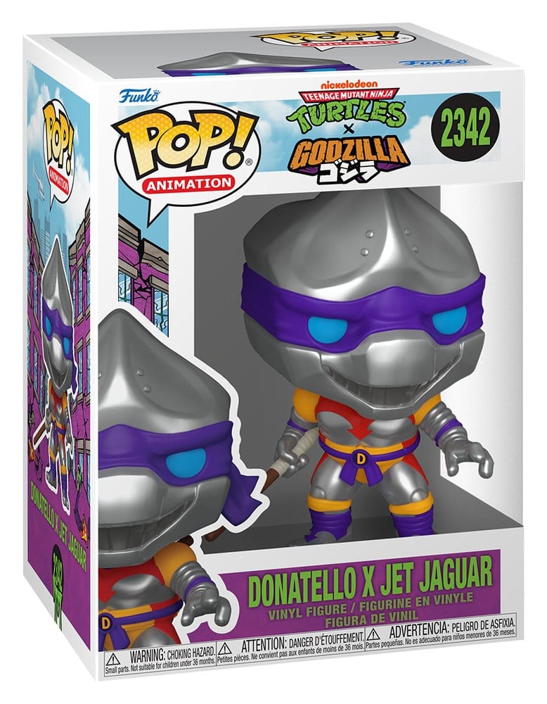 Teenage Mutant Ninja Turtles x Godzilla POP! Animation Vinyl Figure Donatello x Jet Jaguar Funko
