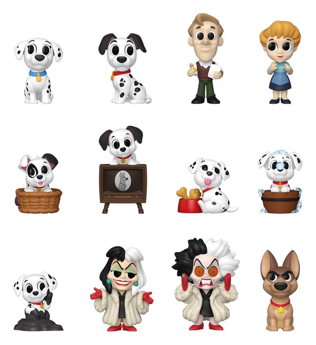 One Hundred and One Dalmatians Mini Figures PDQ Display 12 Funko