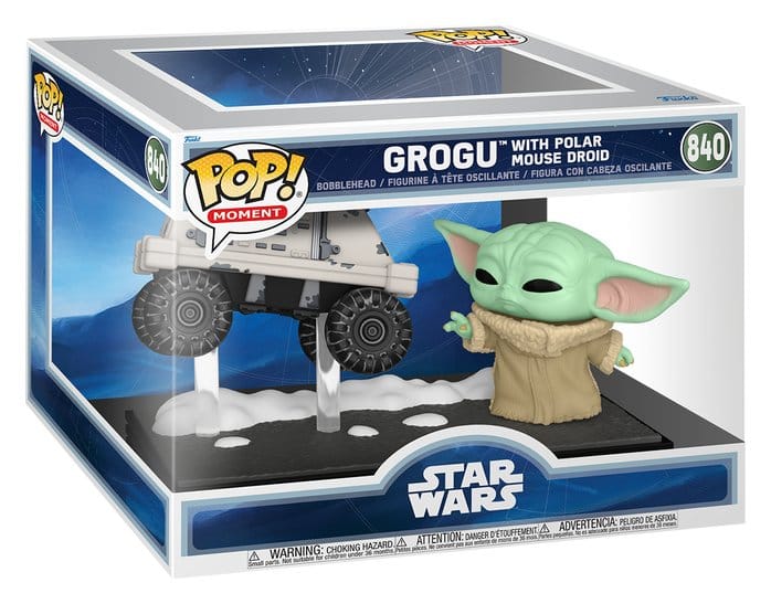 Star Wars The Mandalorian and Grogu POP! Moment Vinyl Figures Grogu with Polar Mouse Droid Funko