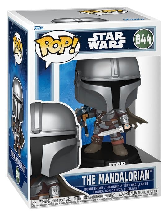 Star Wars The Mandalorian and Grogu POP! Vinyl Figure The Mandalorian Dual Wield Funko