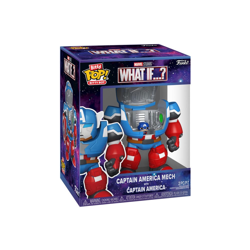 Marvel Bitty POP! Bots Figure WI CA Mech w/Cap 11 Funko