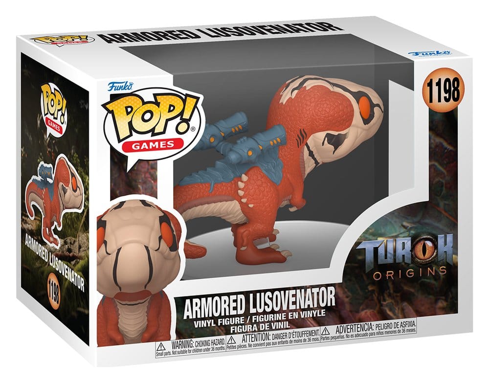 Turok POP! Games Vinyl Figure Armored Lusovenator Funko