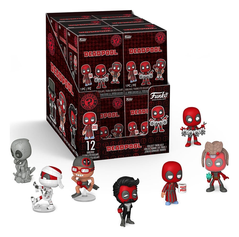 Marvel Comics Mystery Mini Figures Deadpool Series 5 Display 12 Funko