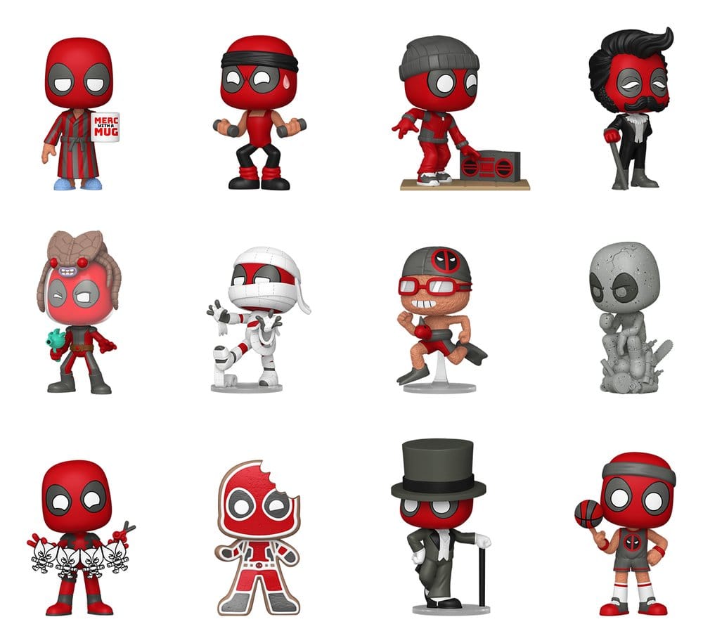 Marvel Comics Mystery Mini Figures Deadpool Series 5 Display 12 Funko