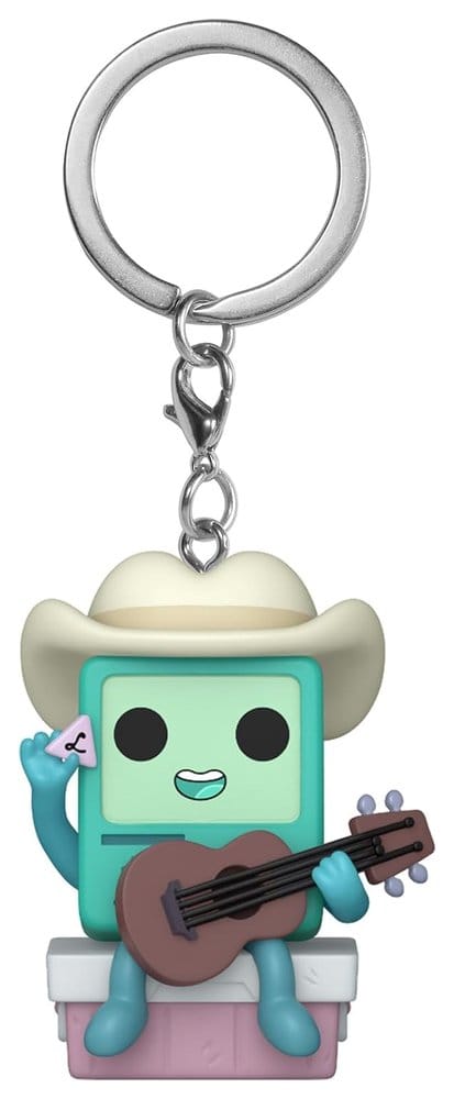Adventure Time Pocket POP! Vinyl Keychains Cowboy BMO with Guitar Display 12 Funko