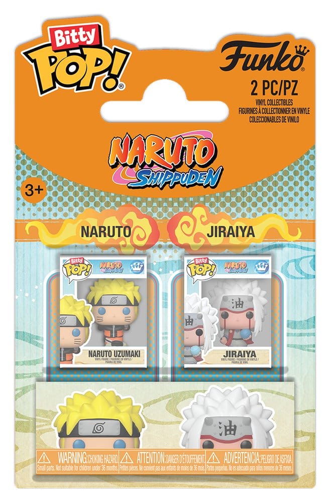 Naruto Bitty POP! Vinyl Figures 2 Pack Naruto & Jiraiya Funko