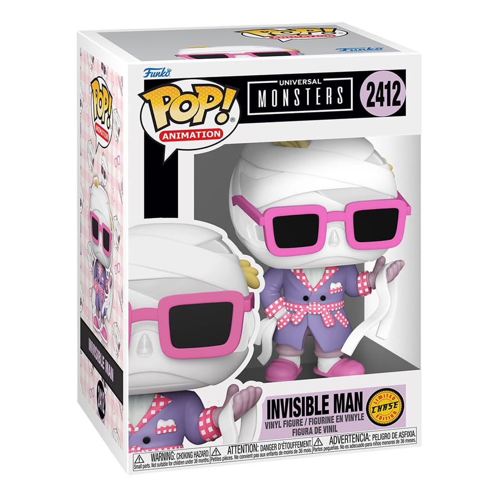 Universal Monsters POP! Animation Vinyl Figures Invisible Man with Chase Assortment 6 Funko