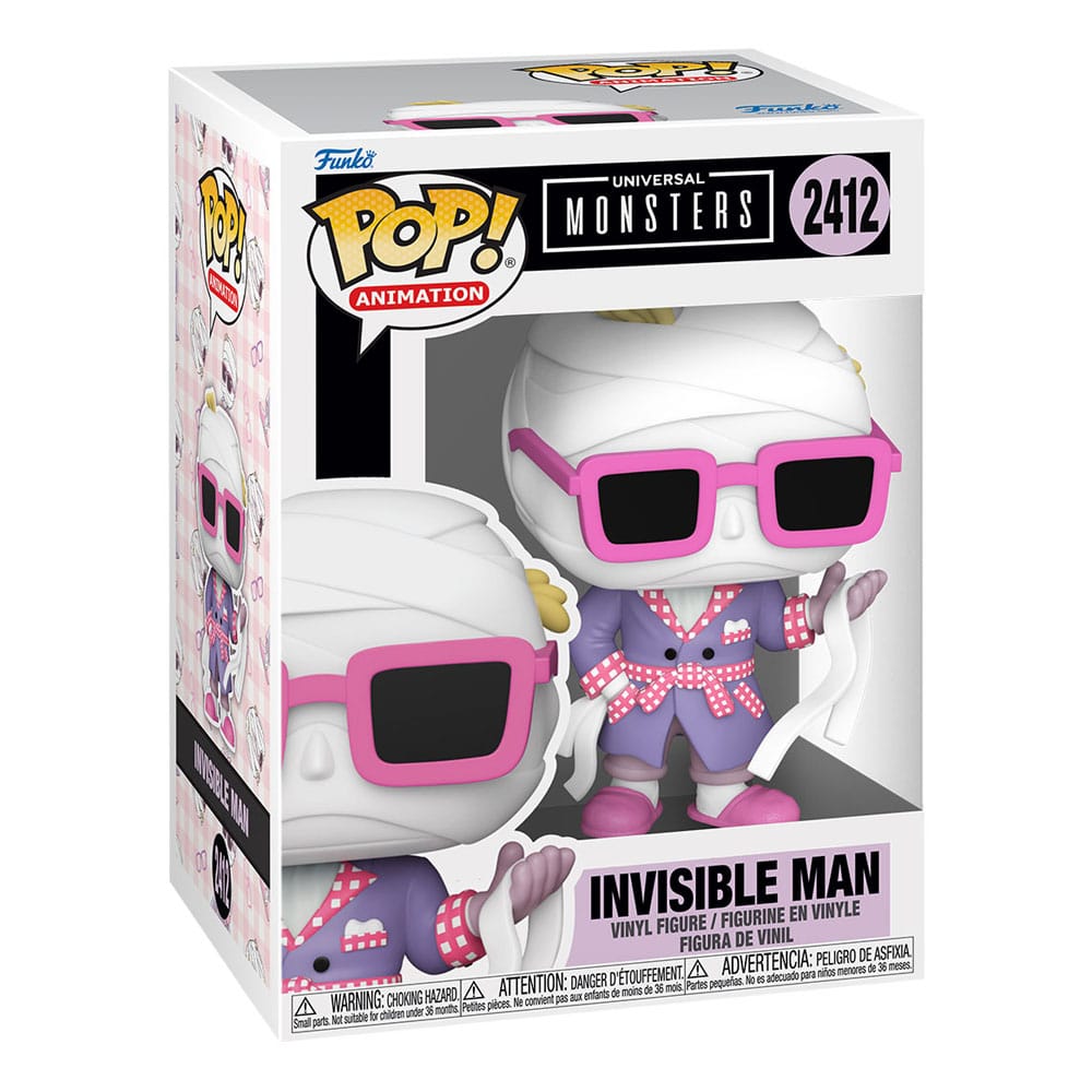 Universal Monsters POP! Animation Vinyl Figures Invisible Man with Chase Assortment 6 Funko