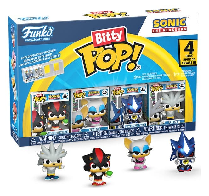 Sonic Bitty POP! Vinyl Figure 4 Pack Shadow 2 Funko