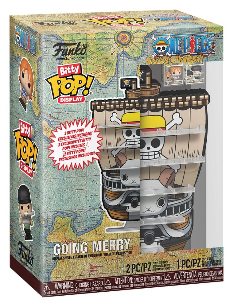 One Piece Bitty POP! Display Vinyl Figures Going Merry Funko