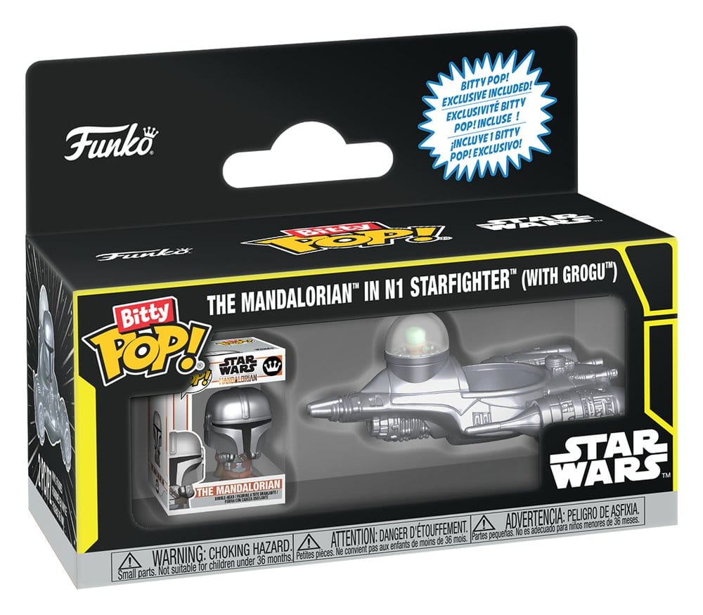 Star Wars Bitty POP! Ride Vinyl Figure N1 w/Mando 2 Funko
