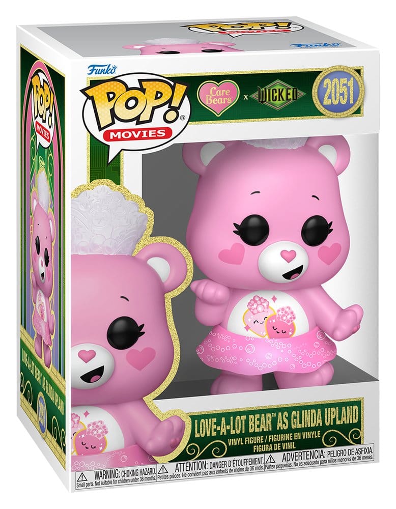 Wicked x Care Bears POP! Vinyl Figure Love A Lot Bear as Glinda Upland Funko
