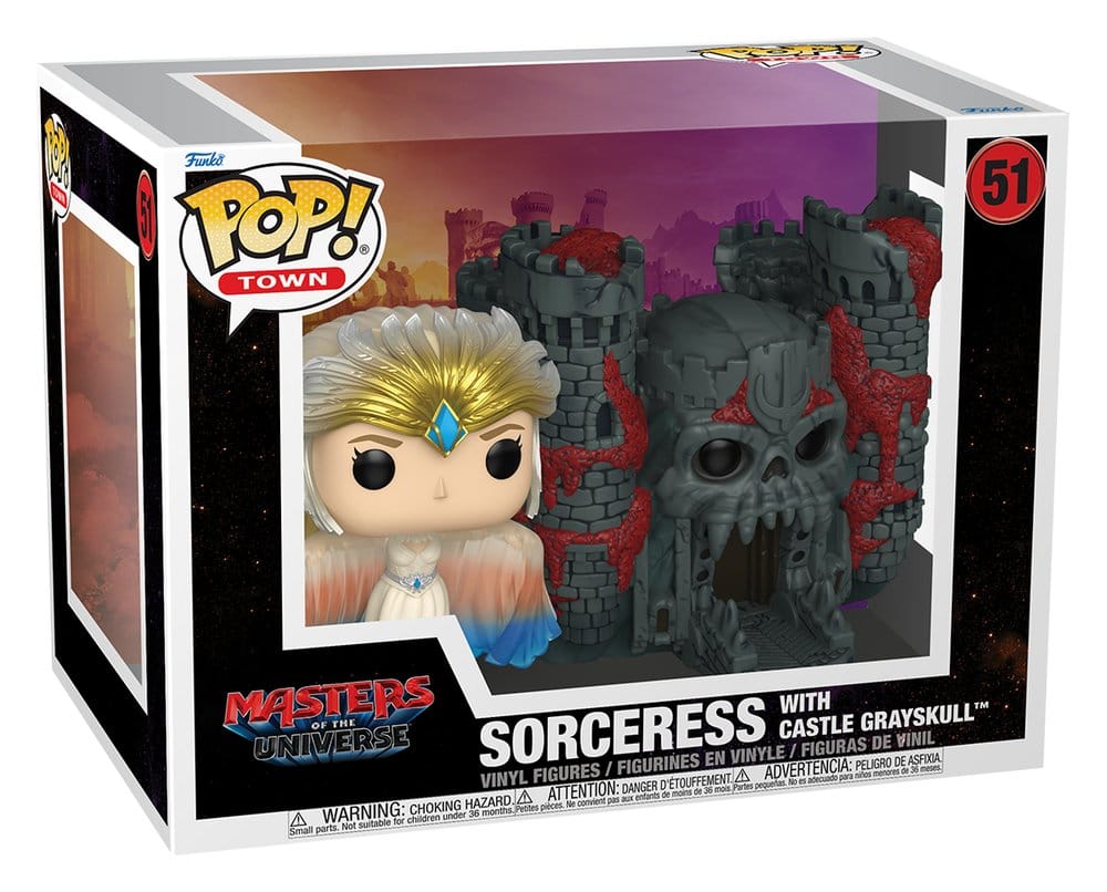 Masters of the Universe 2026 POP! Town Vinyl Figure Sorceress w/Castle Grayskull Funko