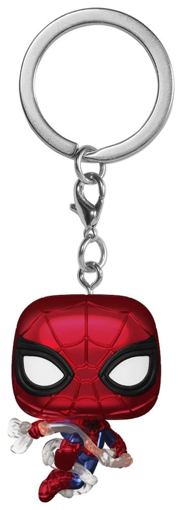 Spider-Man Brand New Day Pocket POP! Vinyl Keychains Spider-Man Metallic Display 12 Funko