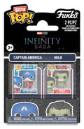 Marvel IS Bitty POP! Vinyl Figures 2 Pack Cap & Hulk Funko