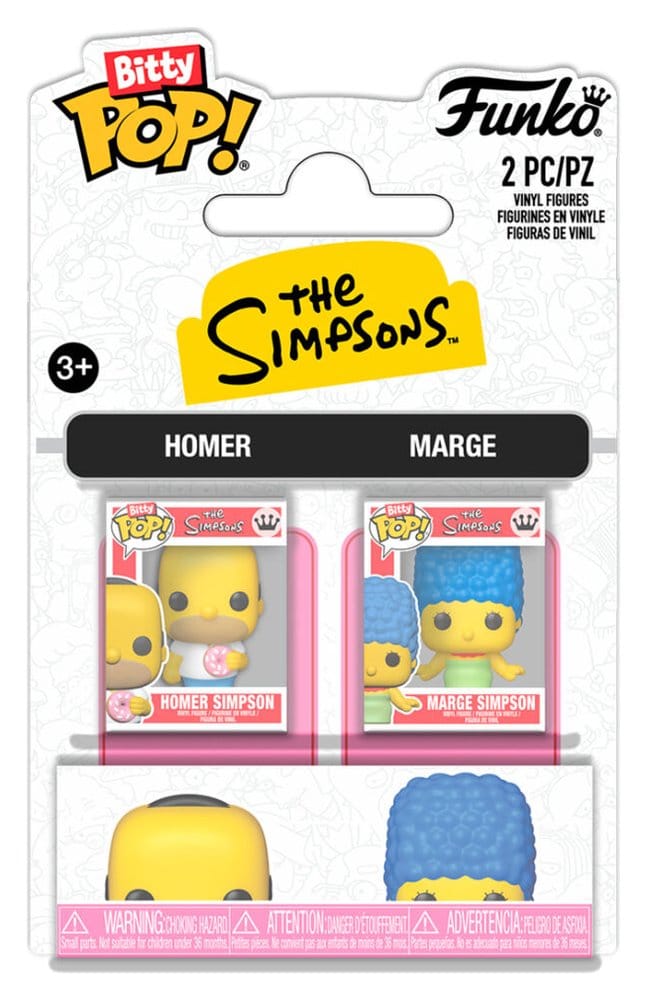 Simpsons Bitty POP! Vinyl Figures 2 Pack H & M Funko
