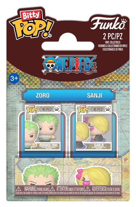 One Piece Bitty POP! Vinyl Figures 2 Pack Zoro & Sanji Funko
