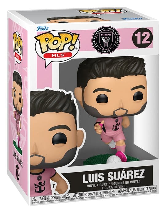 EFL POP! MLS Vinyl Figure Inter Miami CF Luis Suarez Pink Funko