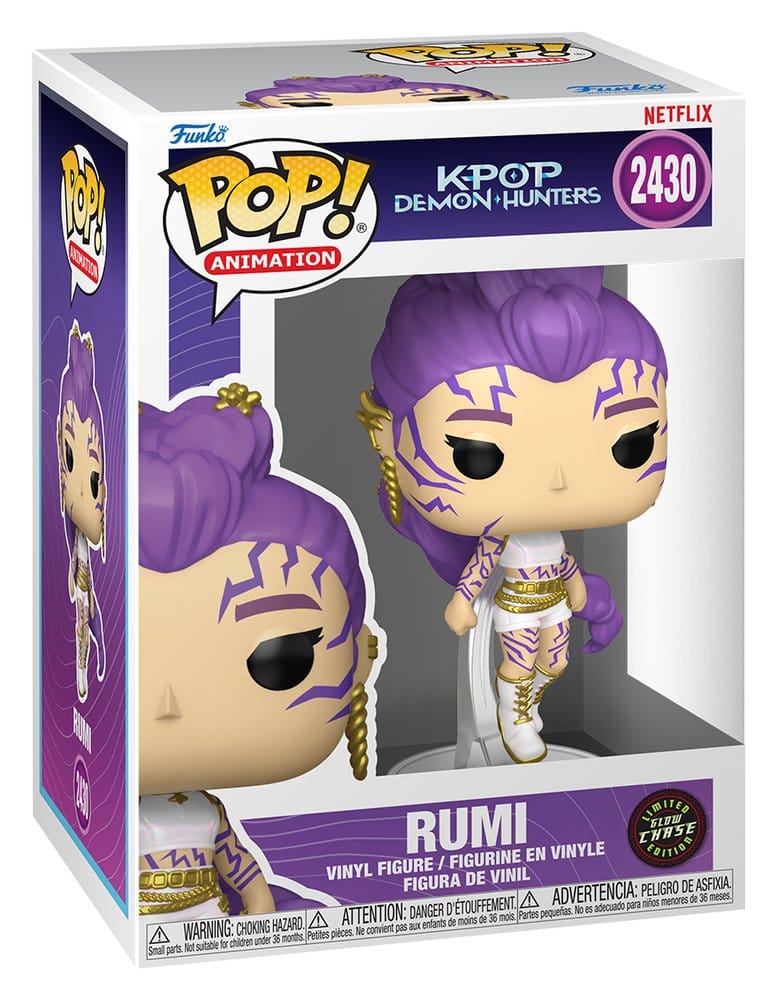 KPop Demon Hunters POP! Animation Vinyl Figures Rumi with Chase Glow Assortment 6 Funko
