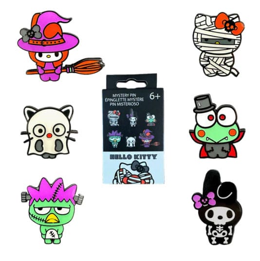 Hello Kitty by Loungefly Enamel Pins Blind Box Halloween Display 12 Funko