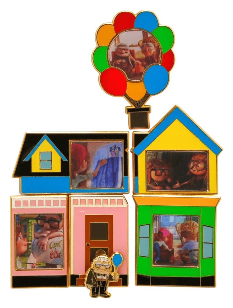 Disney Pixar by Loungefly Enamel Pins Blind Box UP Lenticular Puzzle Display 18 Loungefly