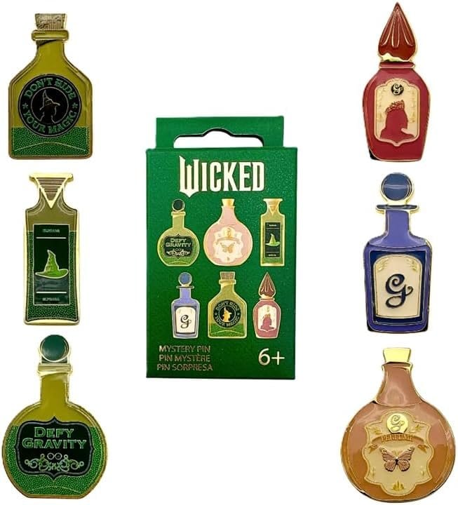 Wicked Enamel Pins Potion Bottles Blind Display 18 Loungefly