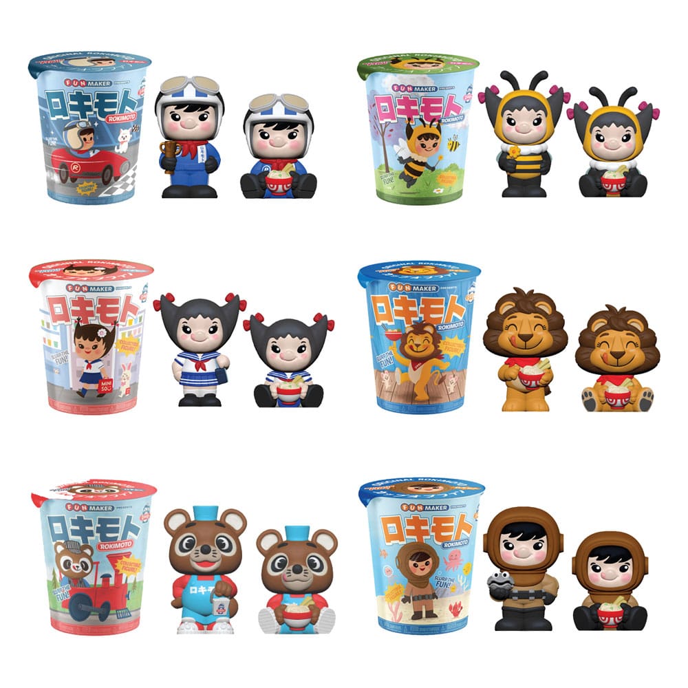 Rokimoto Cup of Fun Blind Box Figures Wave 2 Display 12 Funmaker Inc.