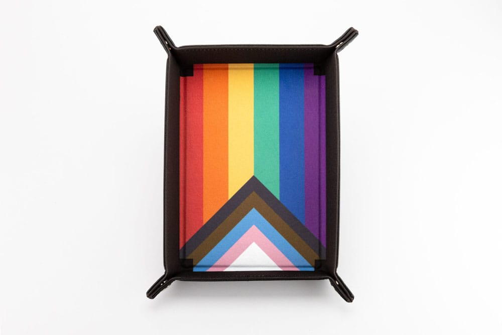 FanRoll Folding Dice Tray Pride Rainbow Flag FanRoll