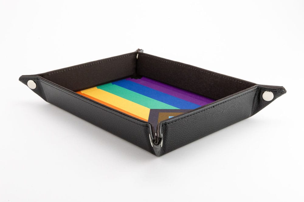 FanRoll Folding Dice Tray Pride Rainbow Flag FanRoll