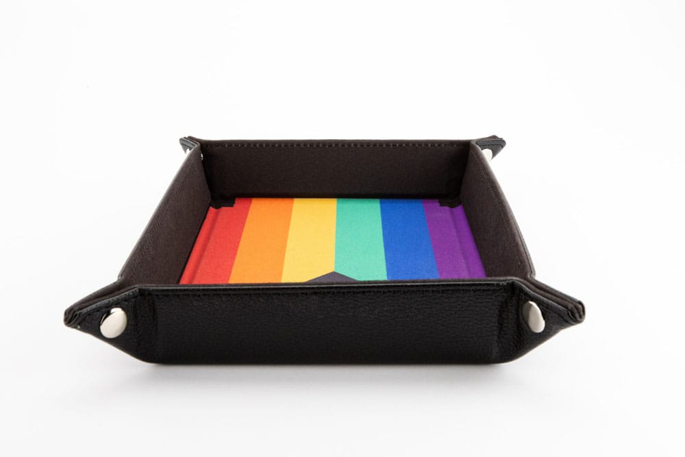 FanRoll Folding Dice Tray Pride Rainbow Flag FanRoll