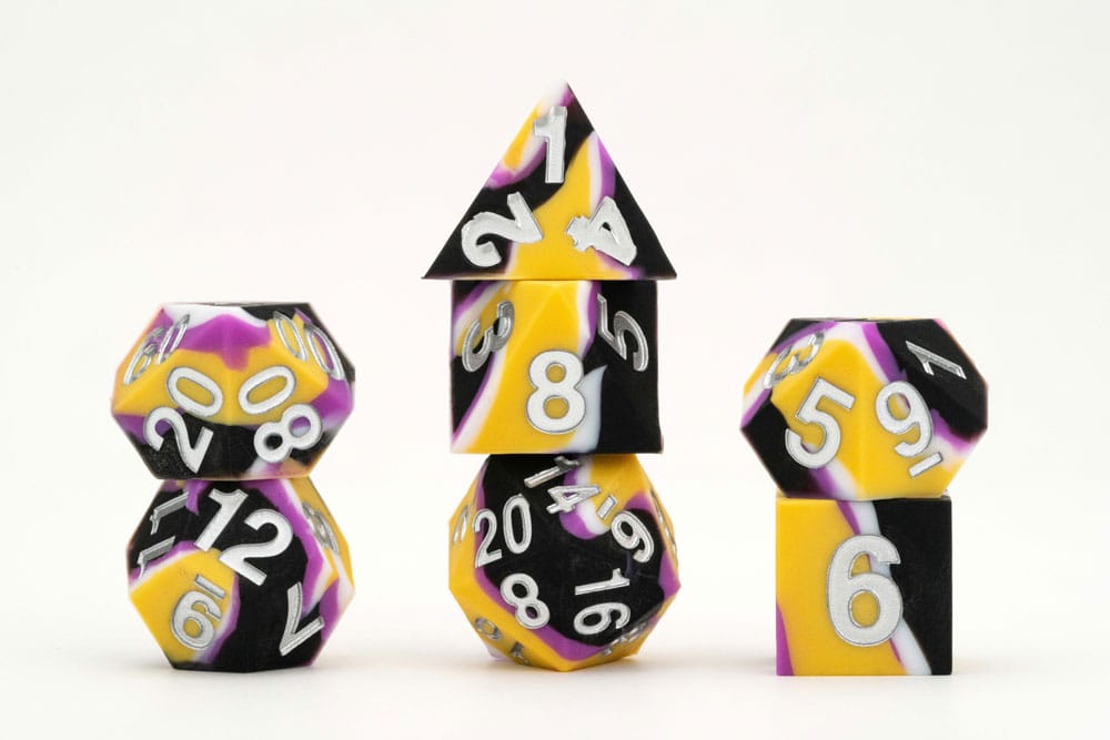 MDG Dice Set Pride Nonbinary Flag FanRoll