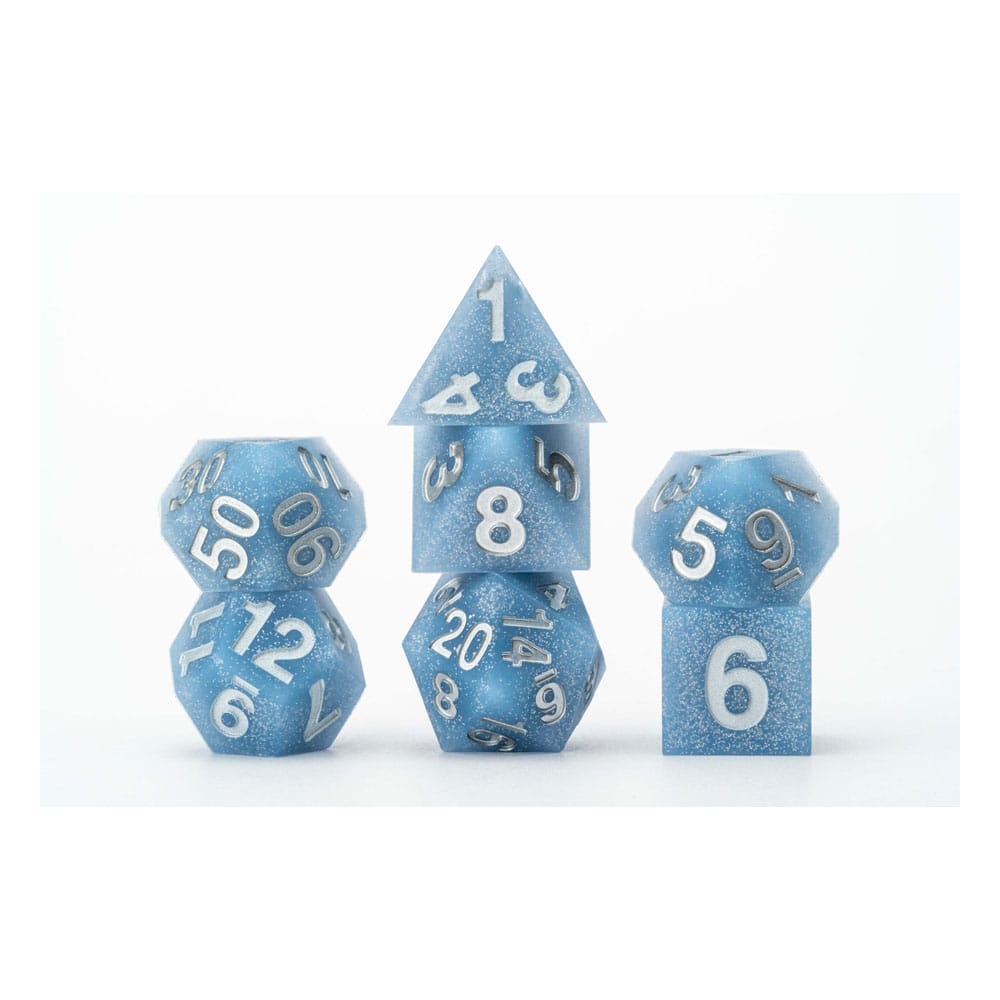 FanRoll Sharp Edge Silicone Dice Set Glacial Debris 7 FanRoll