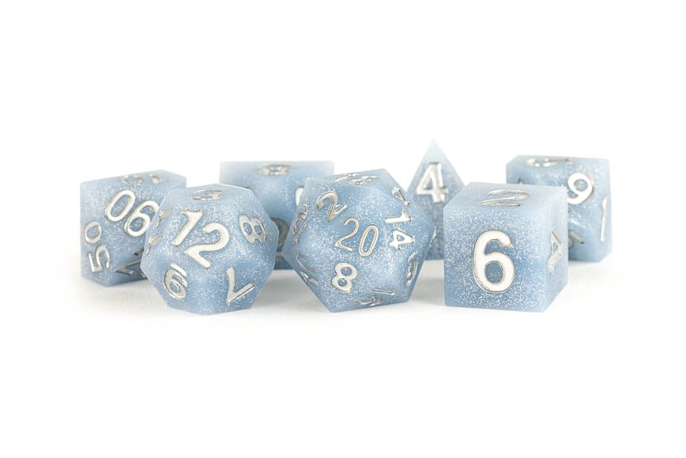 FanRoll Sharp Edge Silicone Dice Set Glacial Debris 7 FanRoll