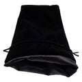 FanRoll Dice Bag Velvet Black with Black Satin Large FanRoll