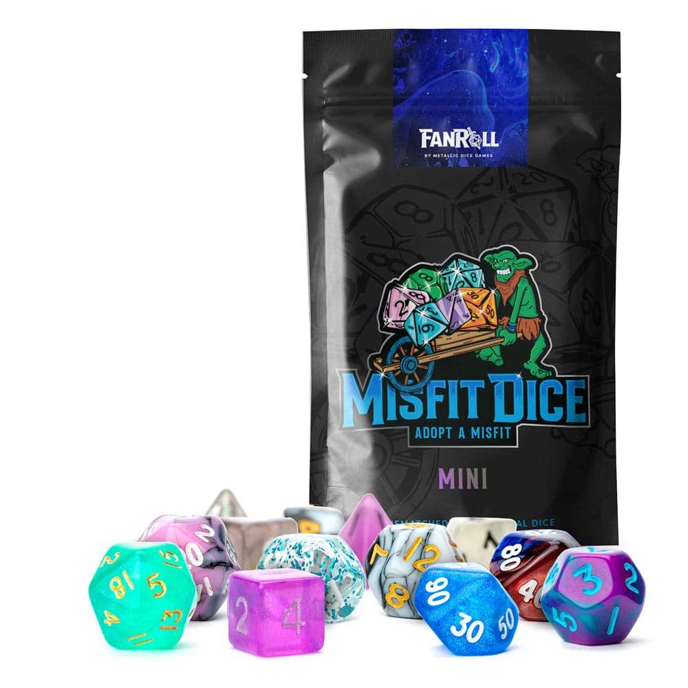 Misfit Dice Set Blind Bag Display Mini 2 Pack Assortment 12 FanRoll