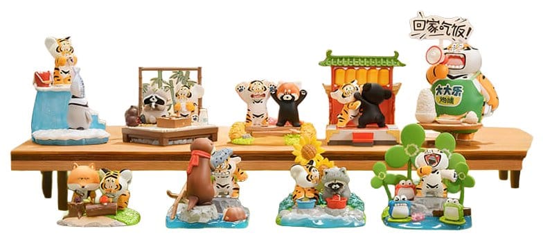 Alexander The Fat TigerBlind Box Mini Figures Little Tiger and his companions Display 8 Funism
