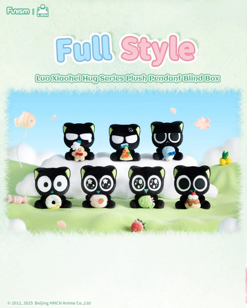 Luo Xiaohei Mini Figures Hug Plush Pendant Series Display 6 Funism