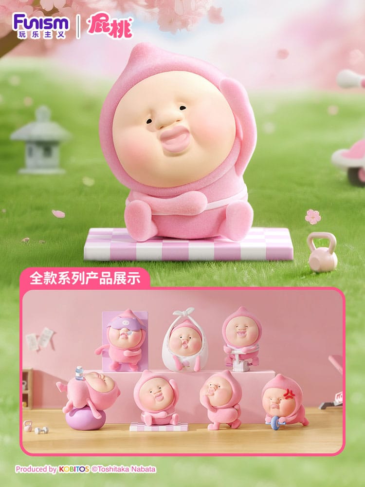 Kobitos Blind Box Mini Figures Gym Challenges Series Display 6 Funism
