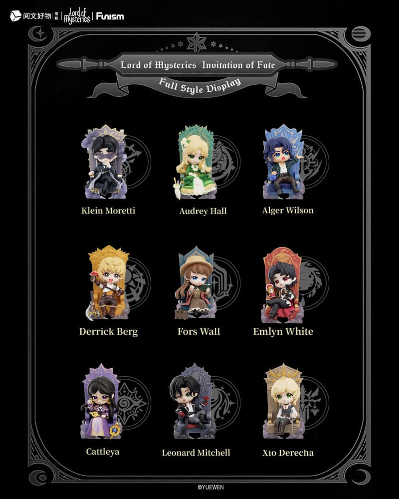 Lord of Mysteries Mini Figures Invitation of Fate Display 9 Funism