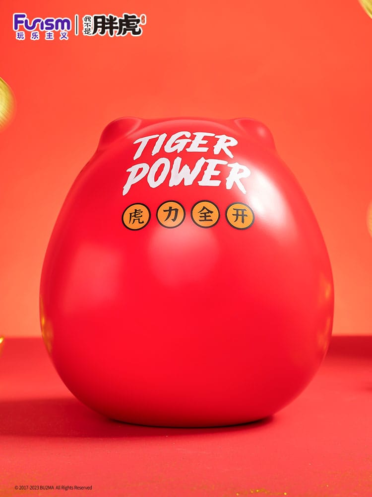I Am Not Fat Tiger Statue Alexander the Tiger Dharuma Funism